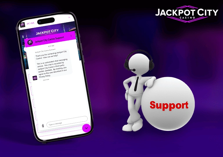 jackpot city support